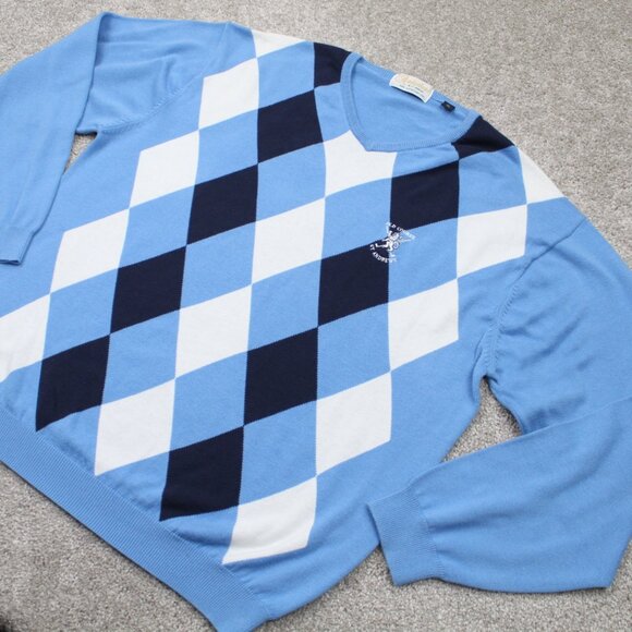 Vintage Auchterlonies Golf Sweater Adult XL Old Course St. Andrews Embroidered - Picture 3 of 13